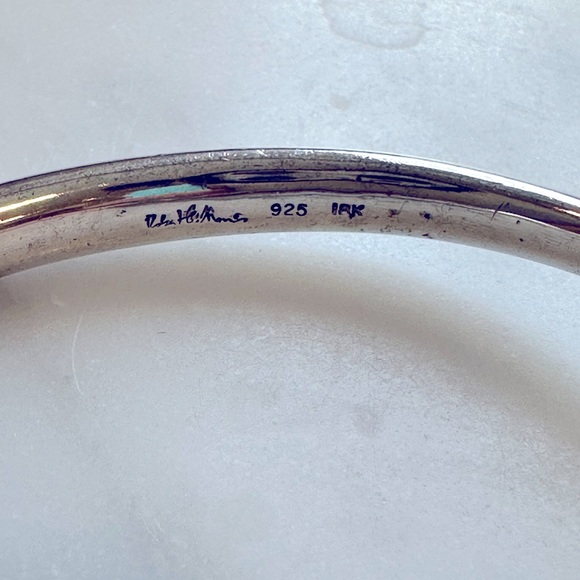 Authentic Robert Lee Morris silver and gold bracelet - Picture 3 of 6